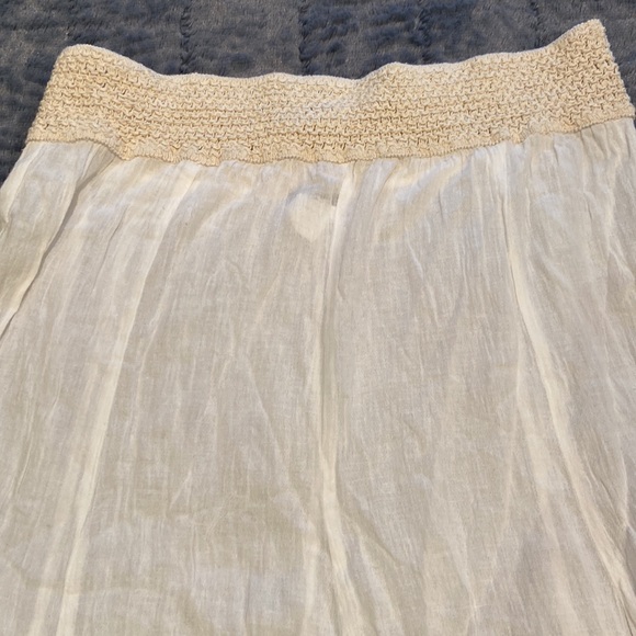 ๐ **NWOT** White long beach skirt size medium ๐ฎ๐ณ made in India ๐ฎ๐ณ - Picture 4 of 13